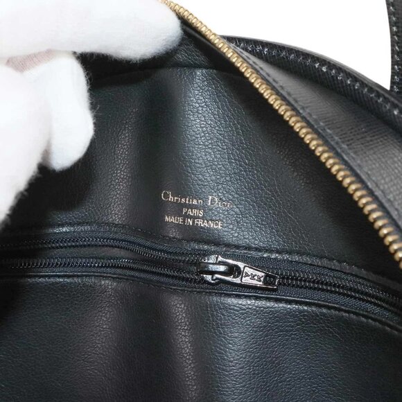 Christian Dior Hand Shoulder Bag Leather Black Purse 90287580 - Picture 10 of 10